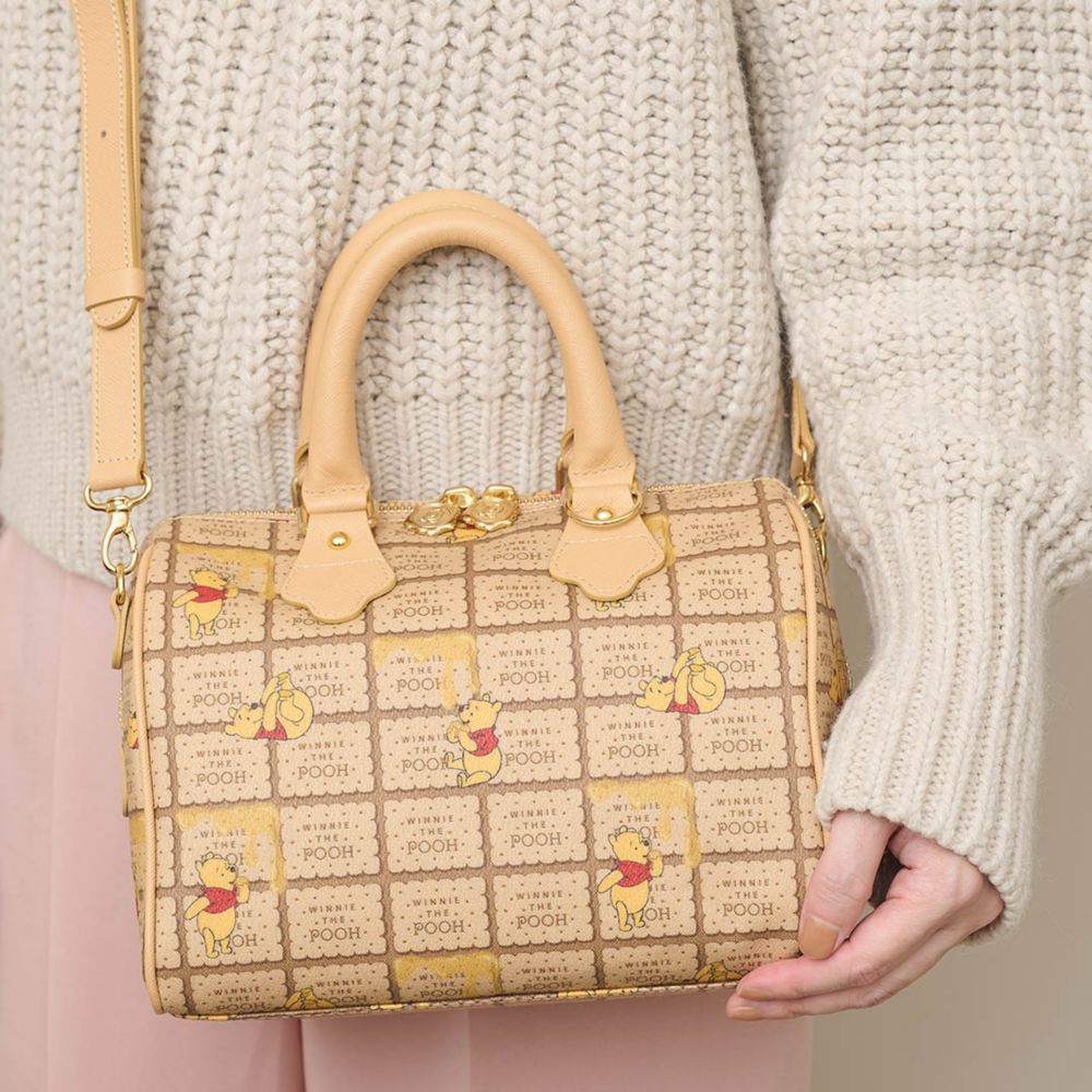 【キューポット】プー/ミニボストンバッグ　ハニービスケット