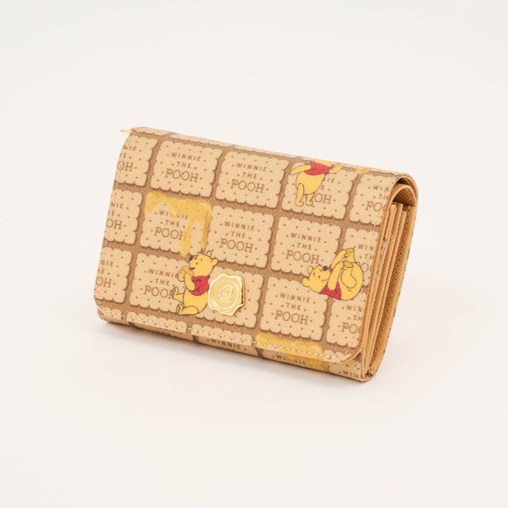 【キューポット】プー/ショートウォレット　ハニービスケット