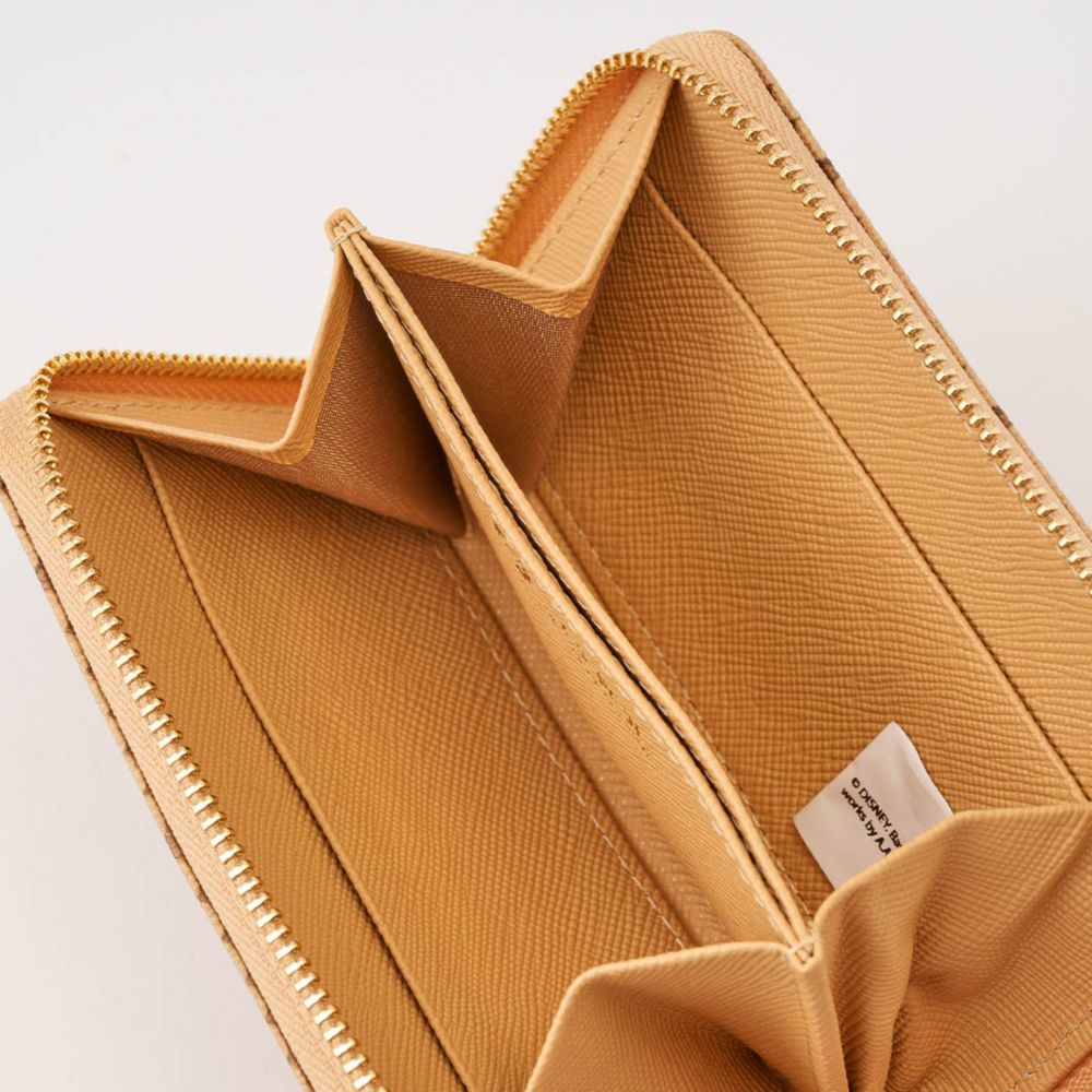 【キューポット】プー/コンパクト ラウンドファスナー ウォレット　ハニービスケット