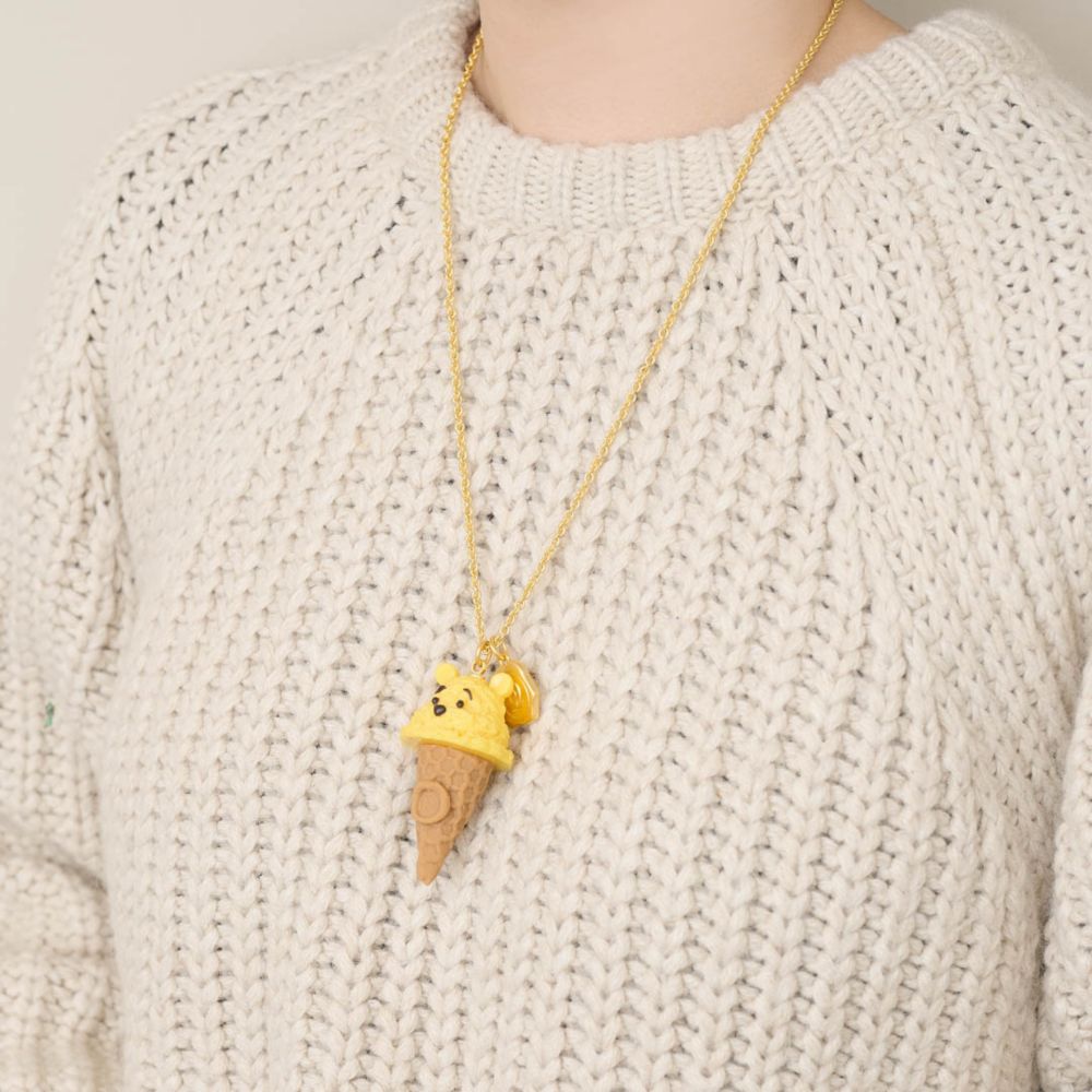 【キューポット】プー/ネックレス　ハニーレモンアイスクリーム
