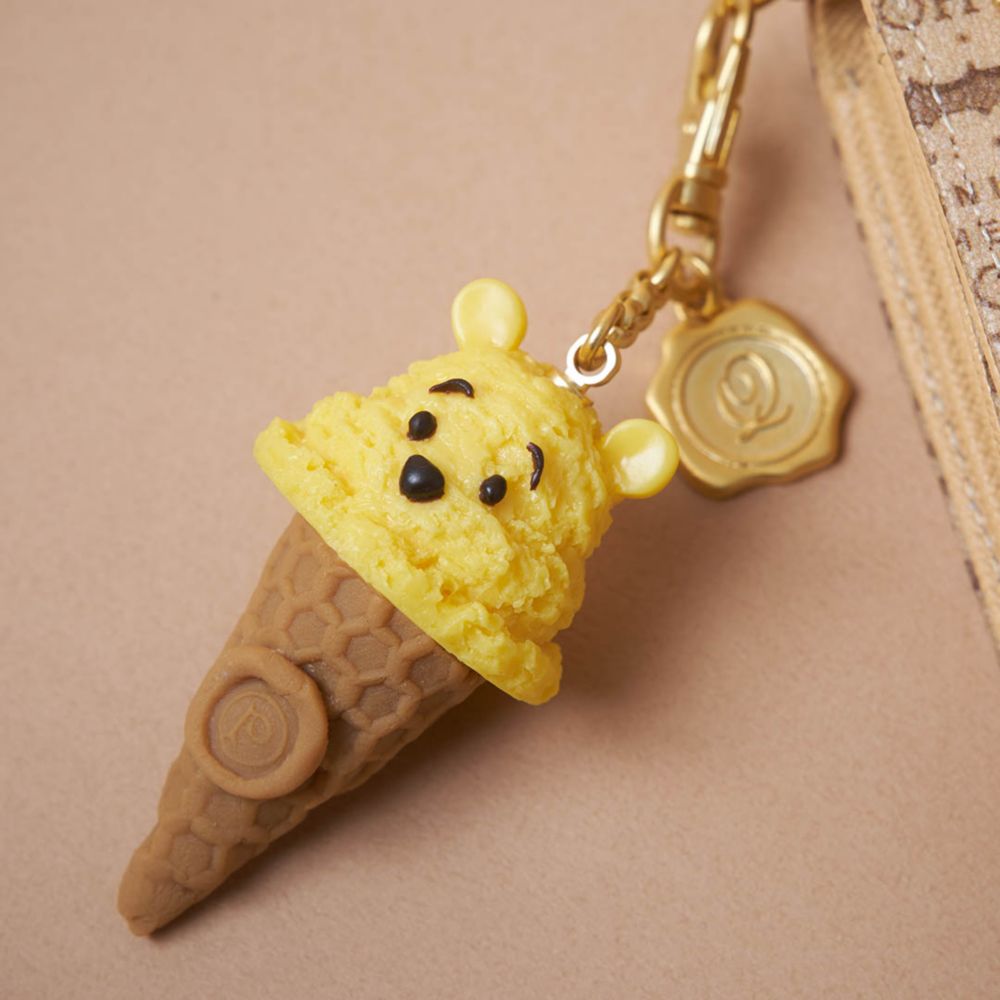 【キューポット】プー/バッグチャーム　ハニーレモンアイスクリーム