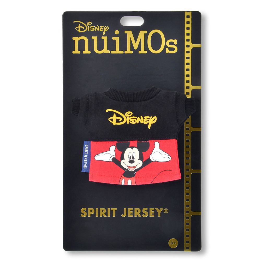 【Spirit Jersey】nuiMOs ぬいぐるみ専用コスチューム 長袖Tシャツ ミッキー Disneyロゴ