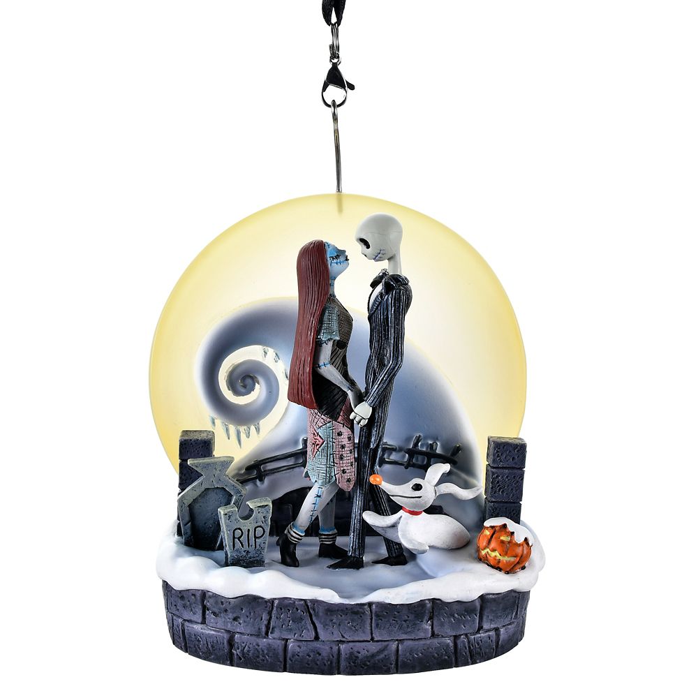 【再入荷】ジャック・スケリントン＆サリー、ゼロ オーナメント ライトアップ Tim Burton's The Nightmare Before Christmas Disney Christmas Ornament