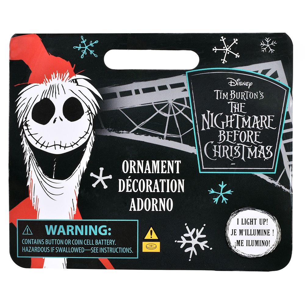 【再入荷】ジャック・スケリントン＆サリー、ゼロ オーナメント ライトアップ Tim Burton's The Nightmare Before Christmas Disney Christmas Ornament