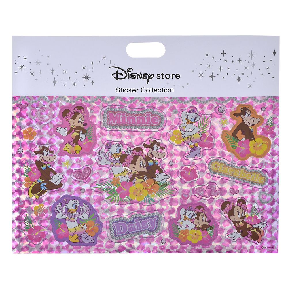 ミニー、デイジー、クララベル・カウ シール・ステッカー ホログラム 平成レトロ Sticker Collection