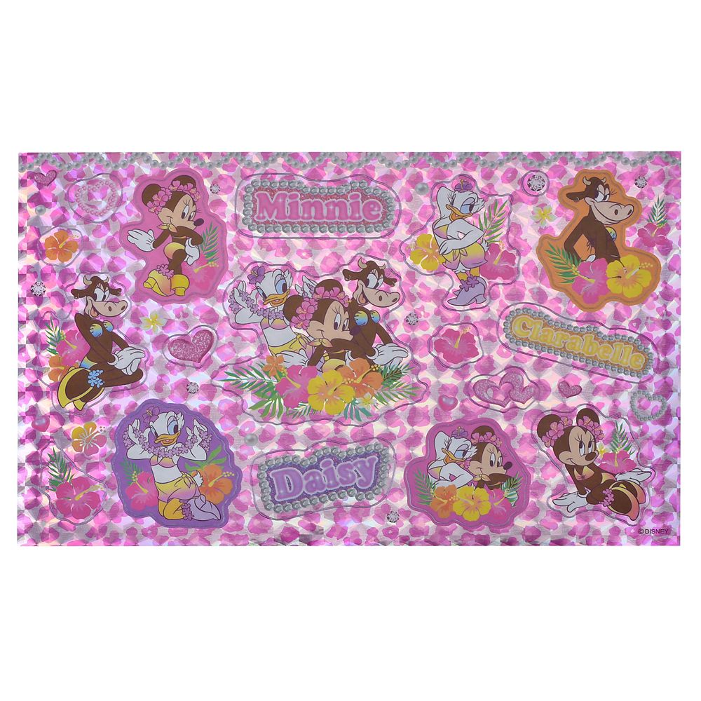 ミニー、デイジー、クララベル・カウ シール・ステッカー ホログラム 平成レトロ Sticker Collection