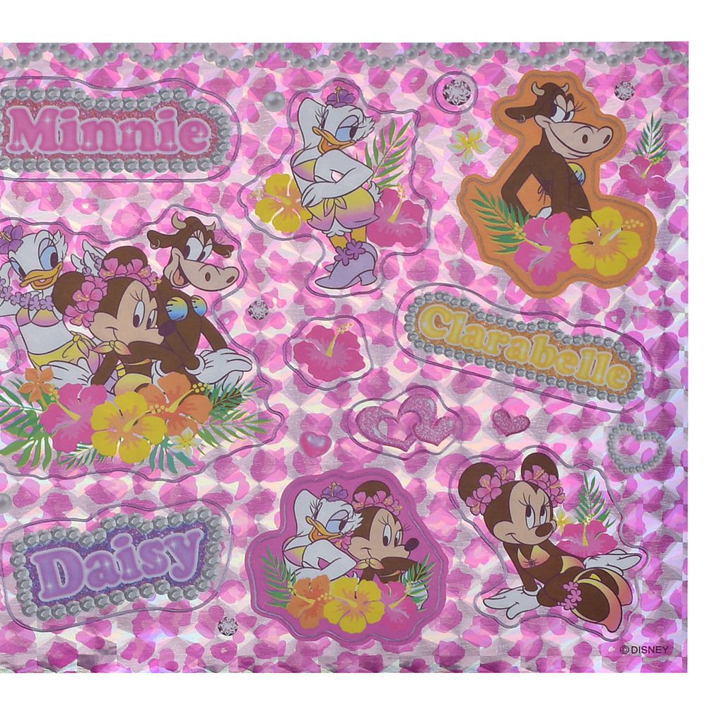 ミニー、デイジー、クララベル・カウ シール・ステッカー ホログラム 平成レトロ Sticker Collection