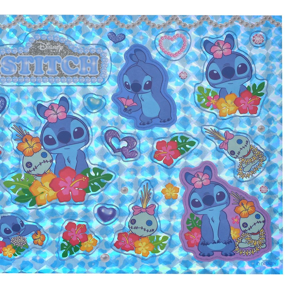 スティッチ＆スクランプ シール・ステッカー ホログラム 平成レトロ Sticker Collection