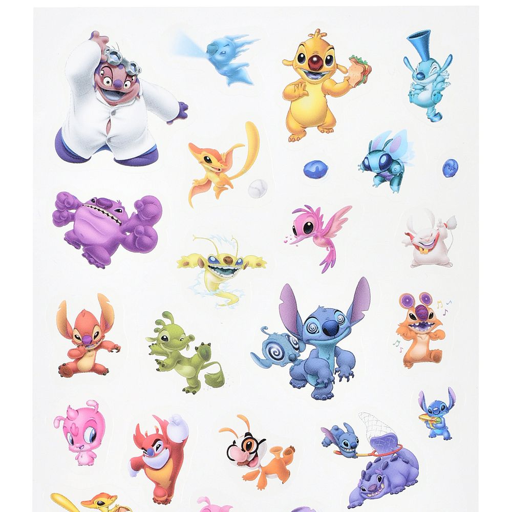 リロ＆スティッチ シール・ステッカー クリア ダイカット ミニ Sticker Collection