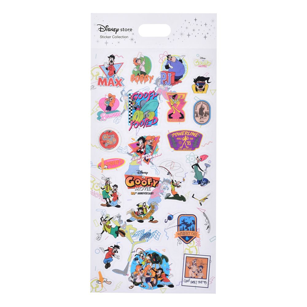 グーフィー・ムービー／ホリデーは最高！！ シール・ステッカー クリア ダイカット ミニ 30th アニバーサリー Sticker Collection