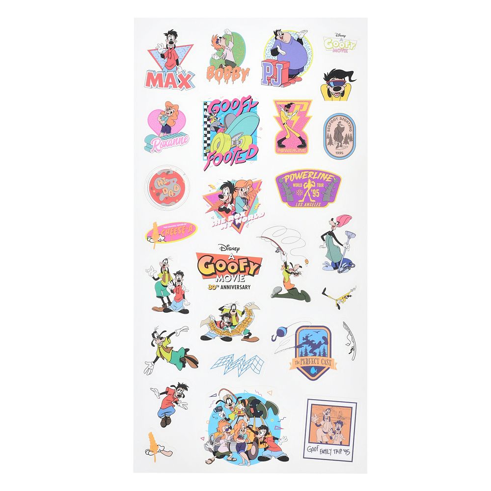 グーフィー・ムービー／ホリデーは最高！！ シール・ステッカー クリア ダイカット ミニ 30th アニバーサリー Sticker Collection