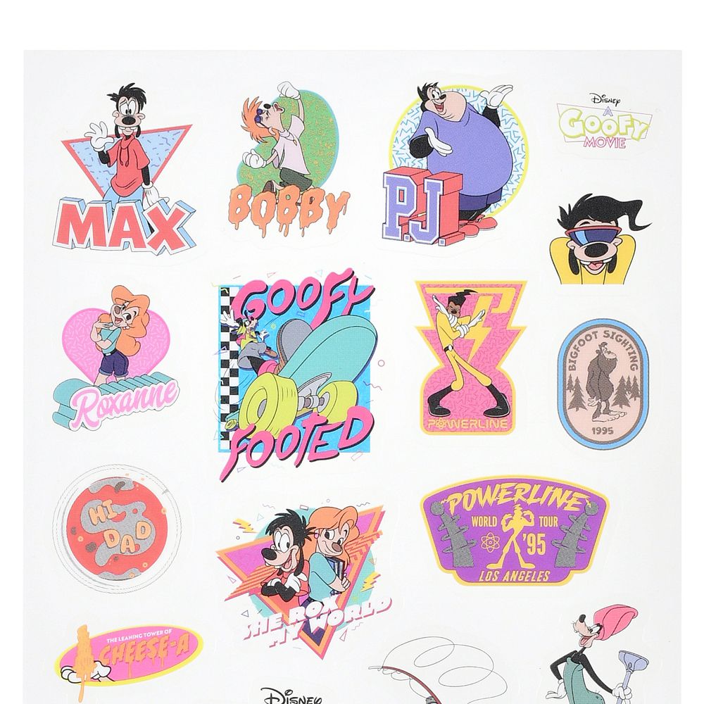 グーフィー・ムービー／ホリデーは最高！！ シール・ステッカー クリア ダイカット ミニ 30th アニバーサリー Sticker Collection