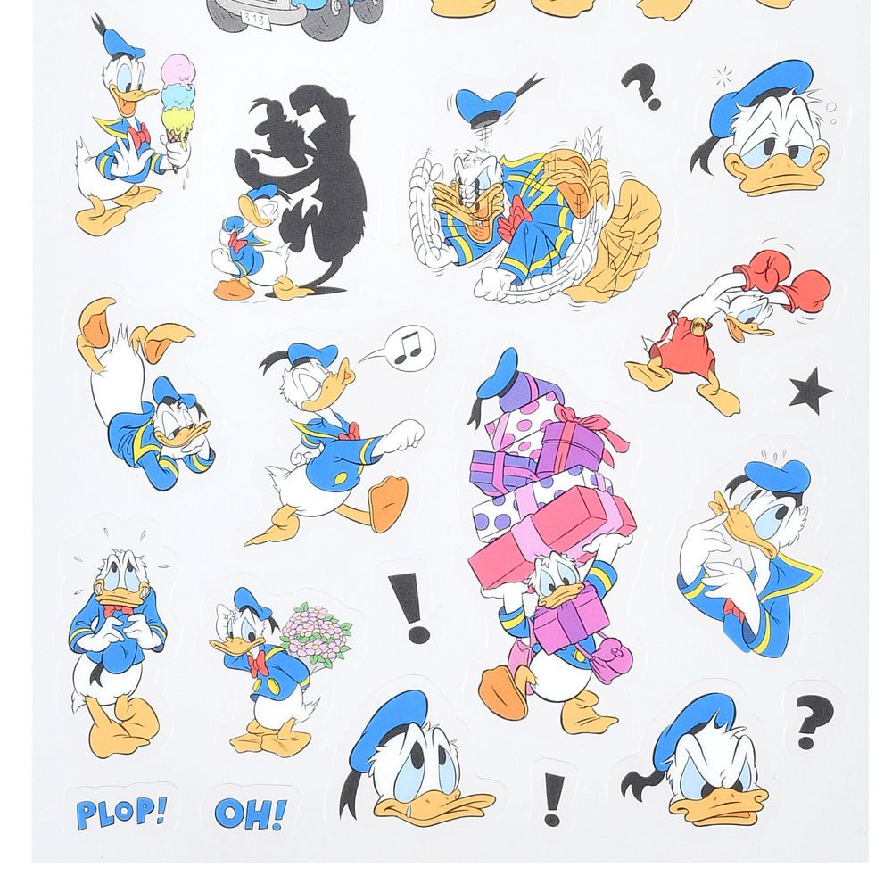ドナルド シール・ステッカー クリア ダイカット ミニ Sticker Collection