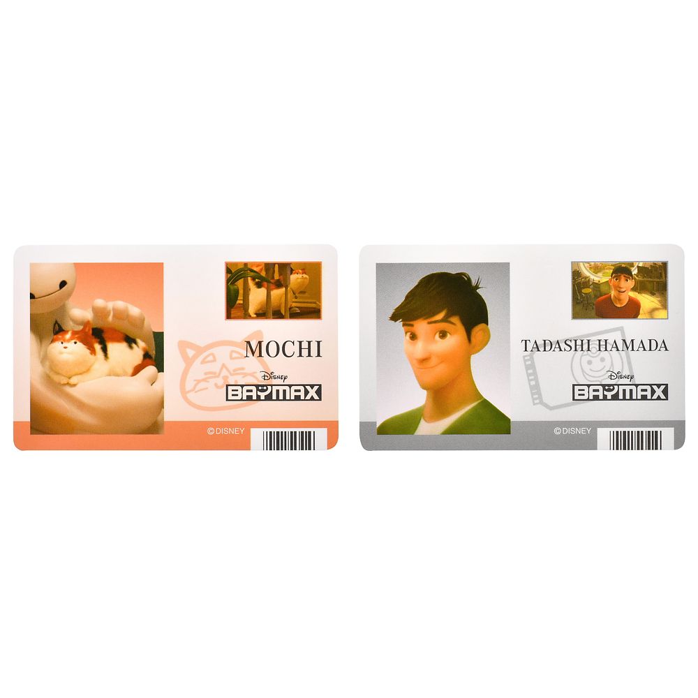 ベイマックス、ヒロ・ハマダ、タダシ・ハマダ、モチ シール・ステッカー IDカード風 ベイマックス Sticker Collection