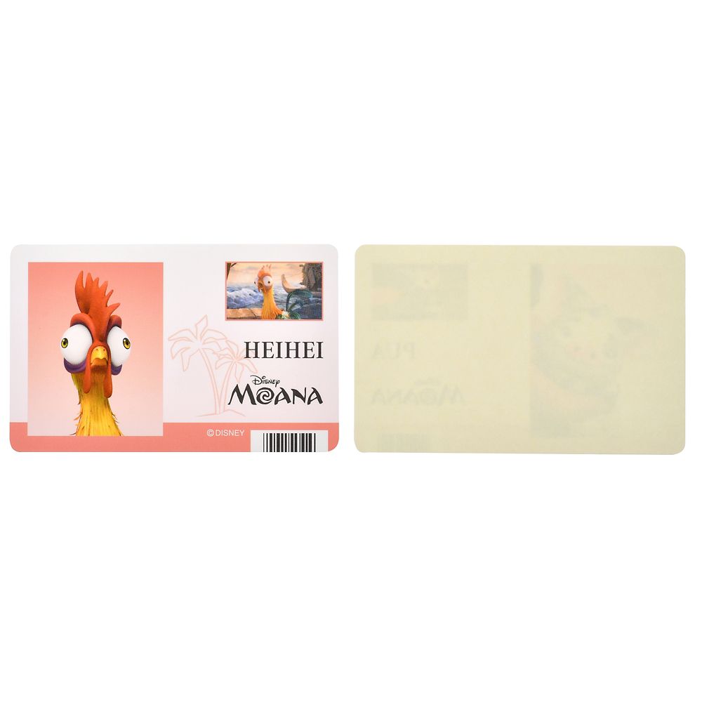 モアナ、マウイ、ヘイヘイ、プア シール・ステッカー IDカード風 モアナと伝説の海 Sticker Collection