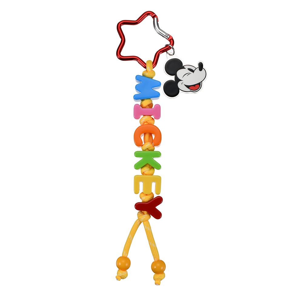 ミッキー キーホルダー・キーチェーン ネーム ビーズ Key chain Fes