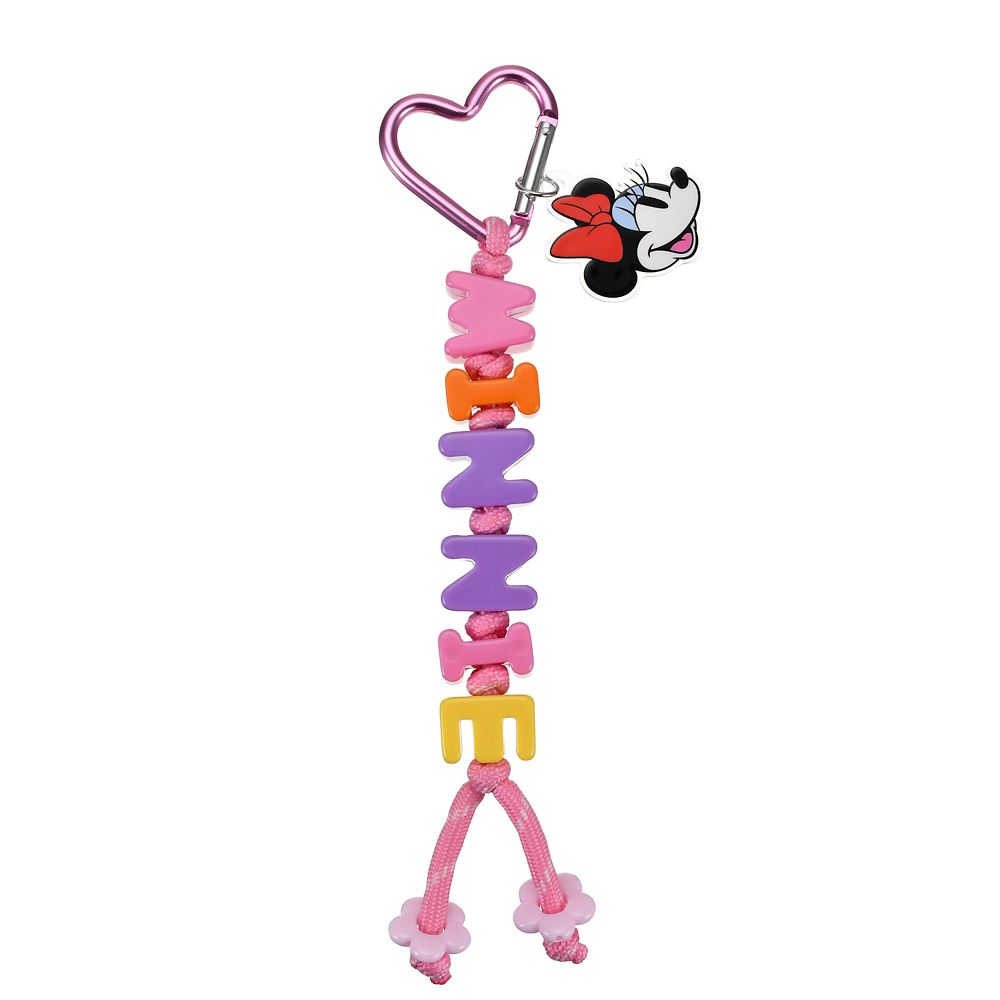 ミニー キーホルダー・キーチェーン ネーム ビーズ Key chain Fes