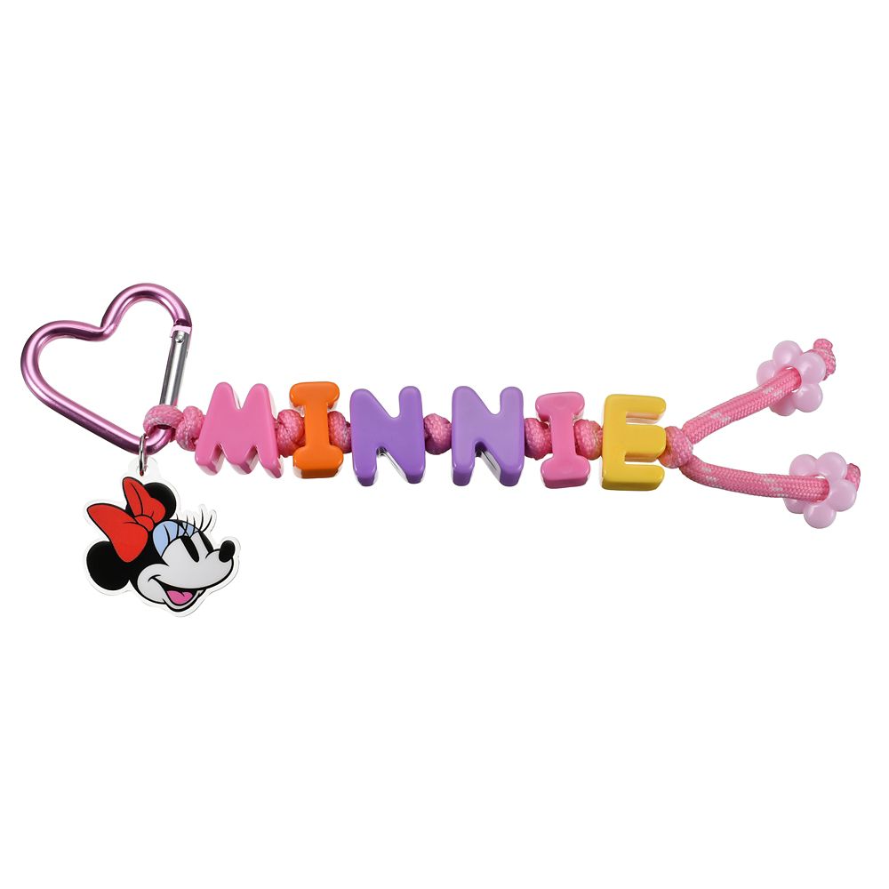 ミニー キーホルダー・キーチェーン ネーム ビーズ Key chain Fes