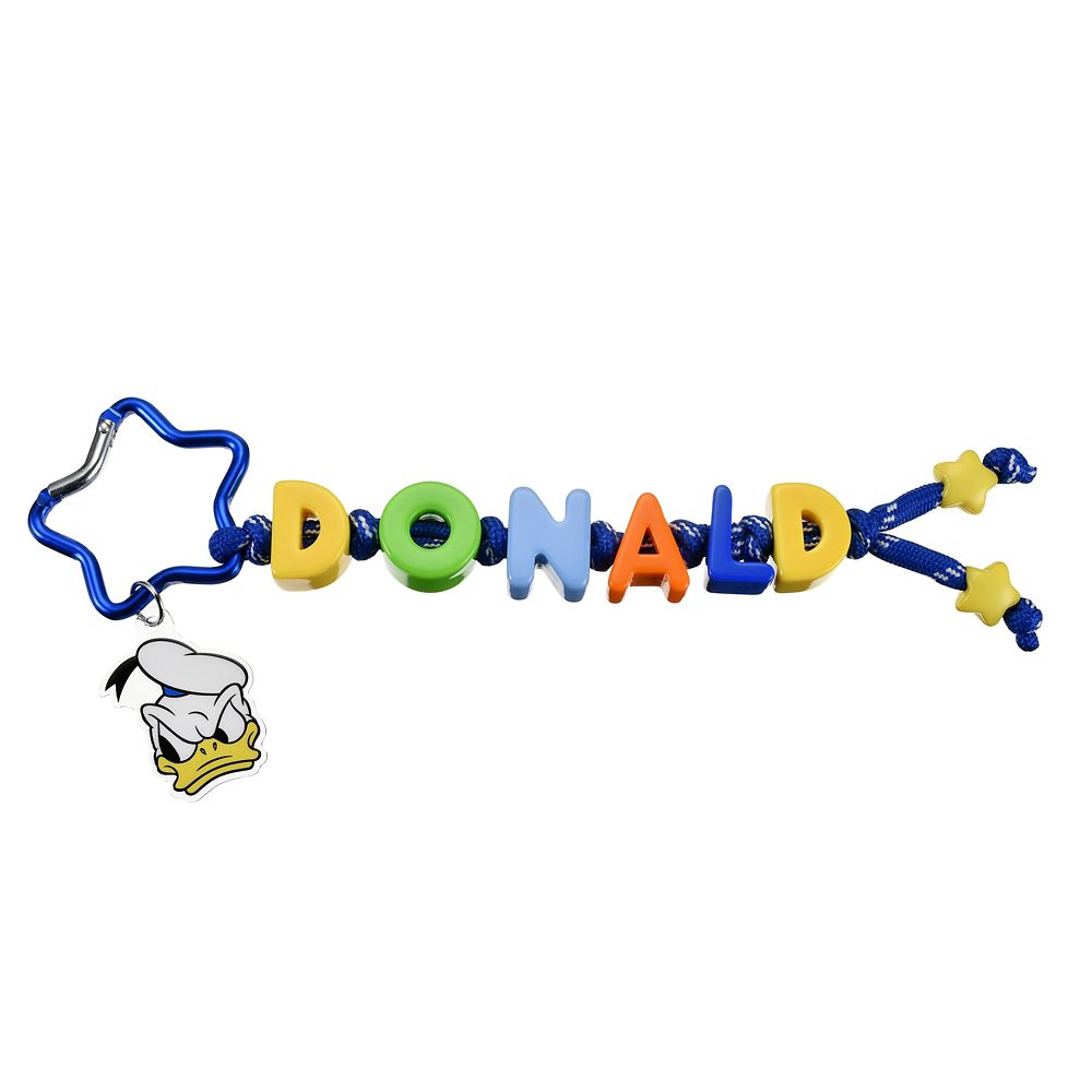 ドナルド キーホルダー・キーチェーン ネーム ビーズ Key chain Fes