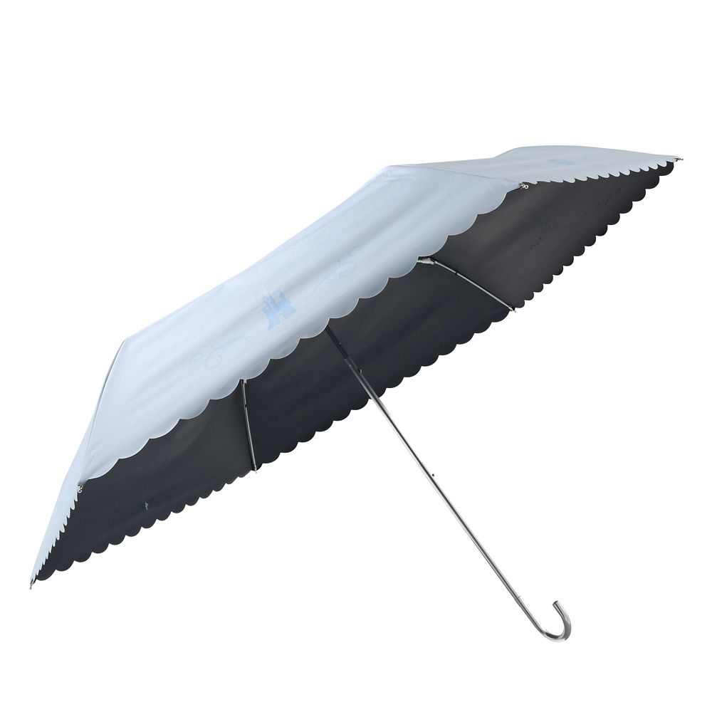 シンデレラ 折りたたみ傘 晴雨兼用 カラビナ付き SHINY DAY