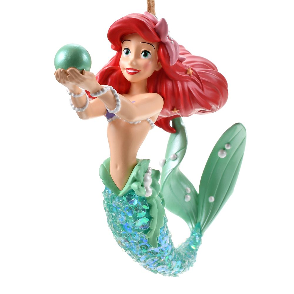 アリエル オーナメント スパンコール Disney Christmas Ornament