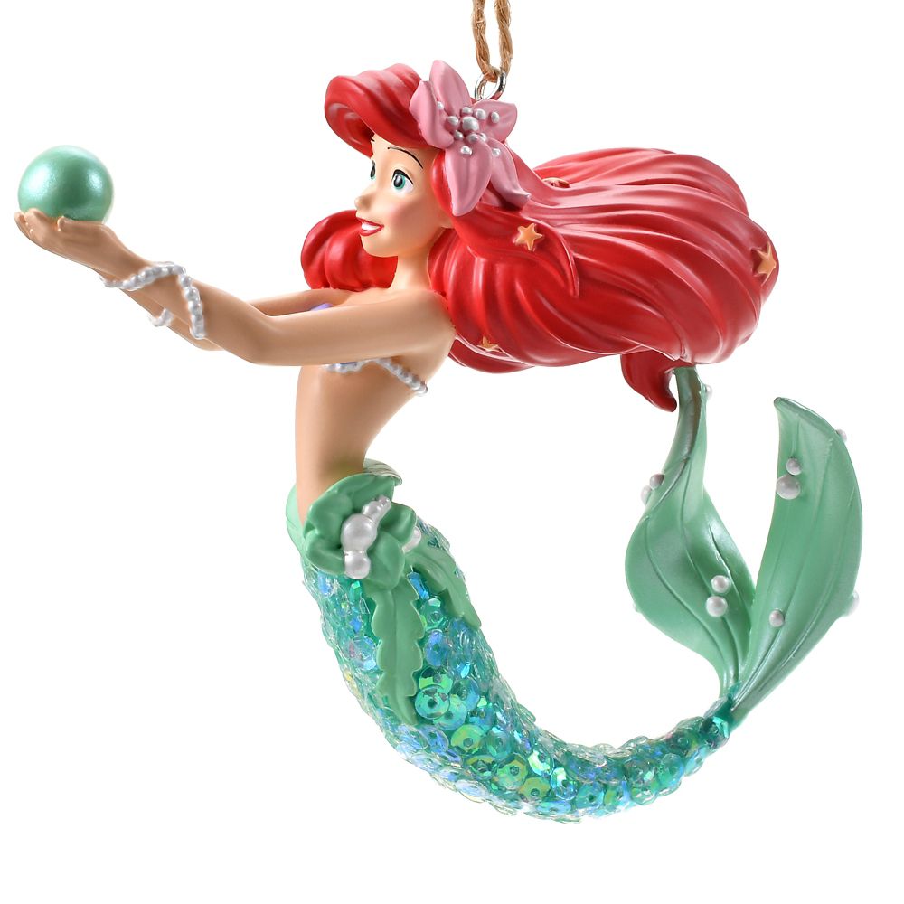 アリエル オーナメント スパンコール Disney Christmas Ornament