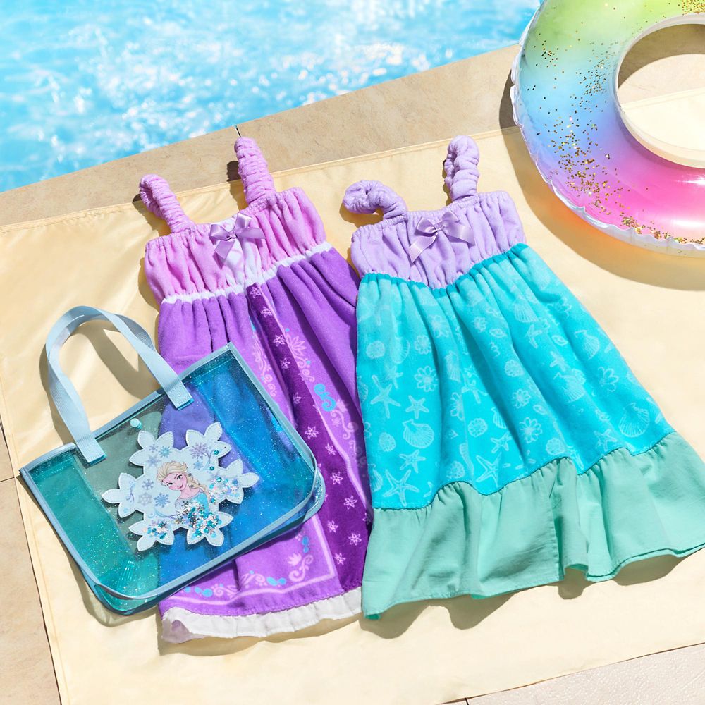 【キッズ用】ラプンツェル キッズ用バスドレス パープル 110