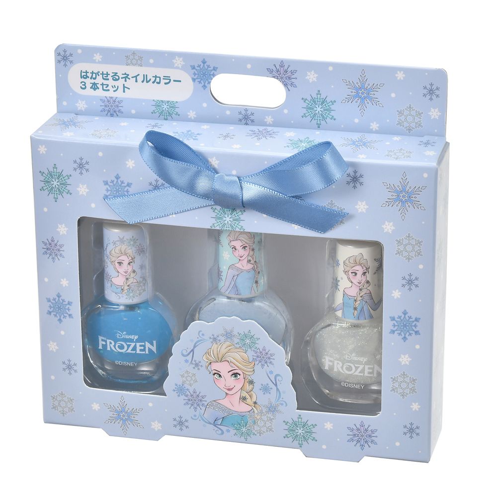 【キッズ用】エルサ キッズ用ネイルカラー セット ピールオフ ドレスアップ