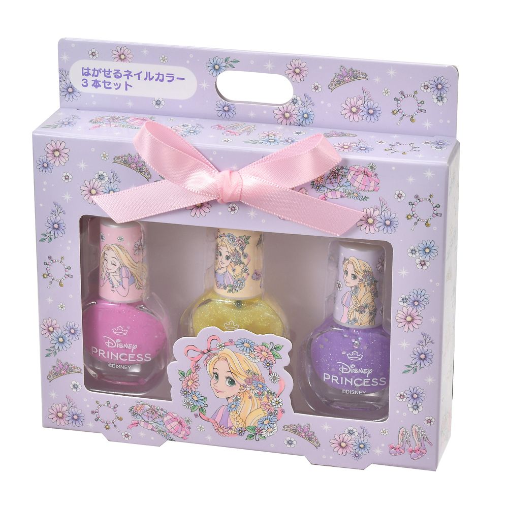 【キッズ用】ラプンツェル キッズ用ネイルカラー セット ピールオフ ドレスアップ