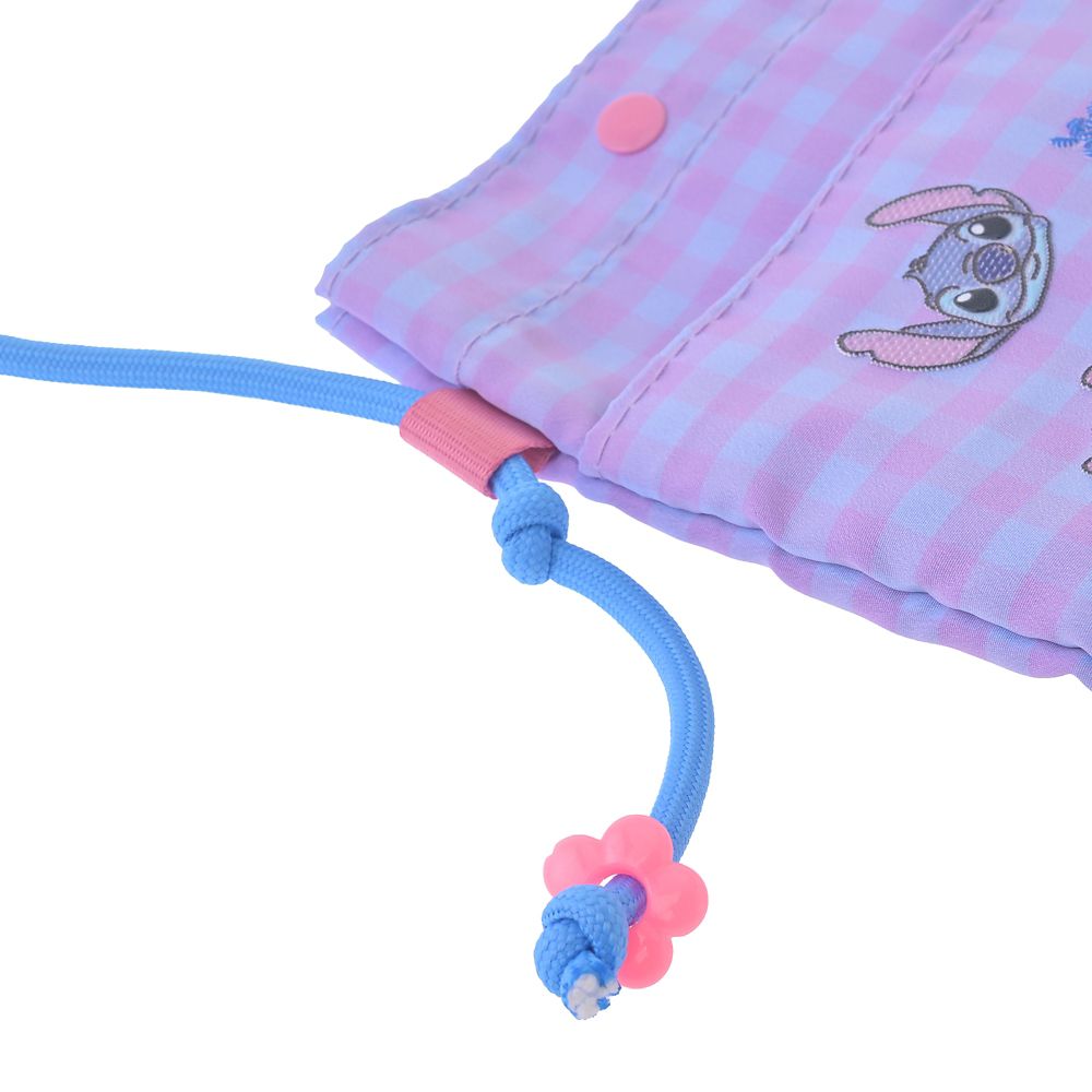 スティッチ、エンジェル、スクランプ マルチポシェット ギンガムチェック 手ぶらGoods