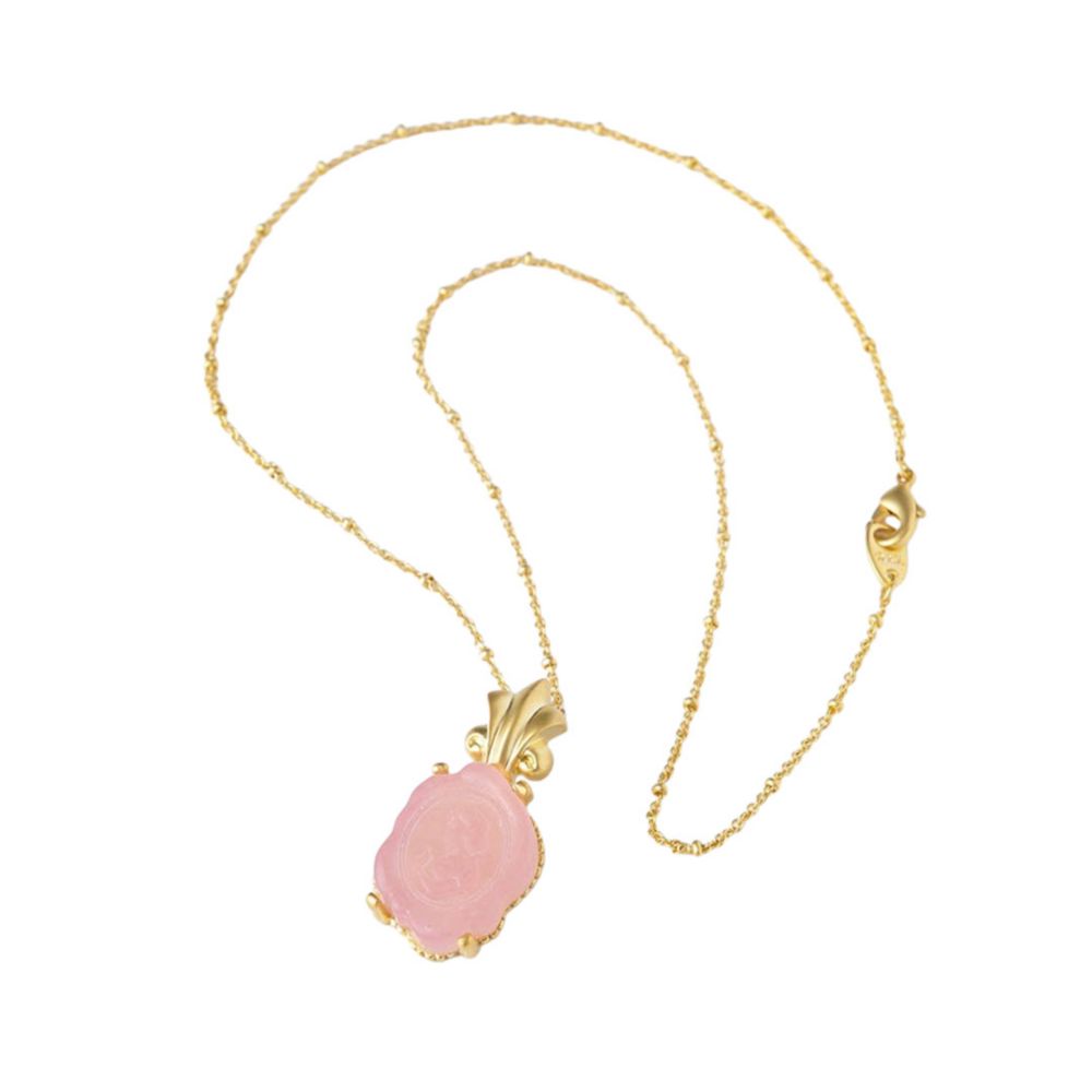 【キューポット】ネックレス　白雪姫/カメオキャンディ