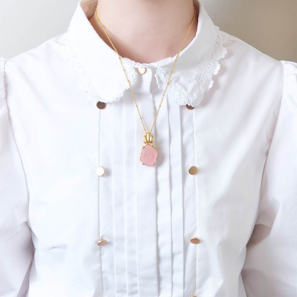 【キューポット】ネックレス　白雪姫/カメオキャンディ