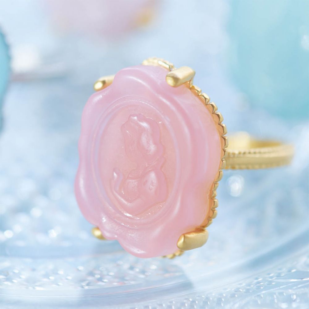 【キューポット】リング 11号　白雪姫/カメオキャンディ