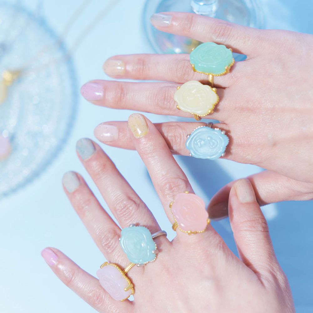 【キューポット】リング 9号　シンデレラ/カメオキャンディ