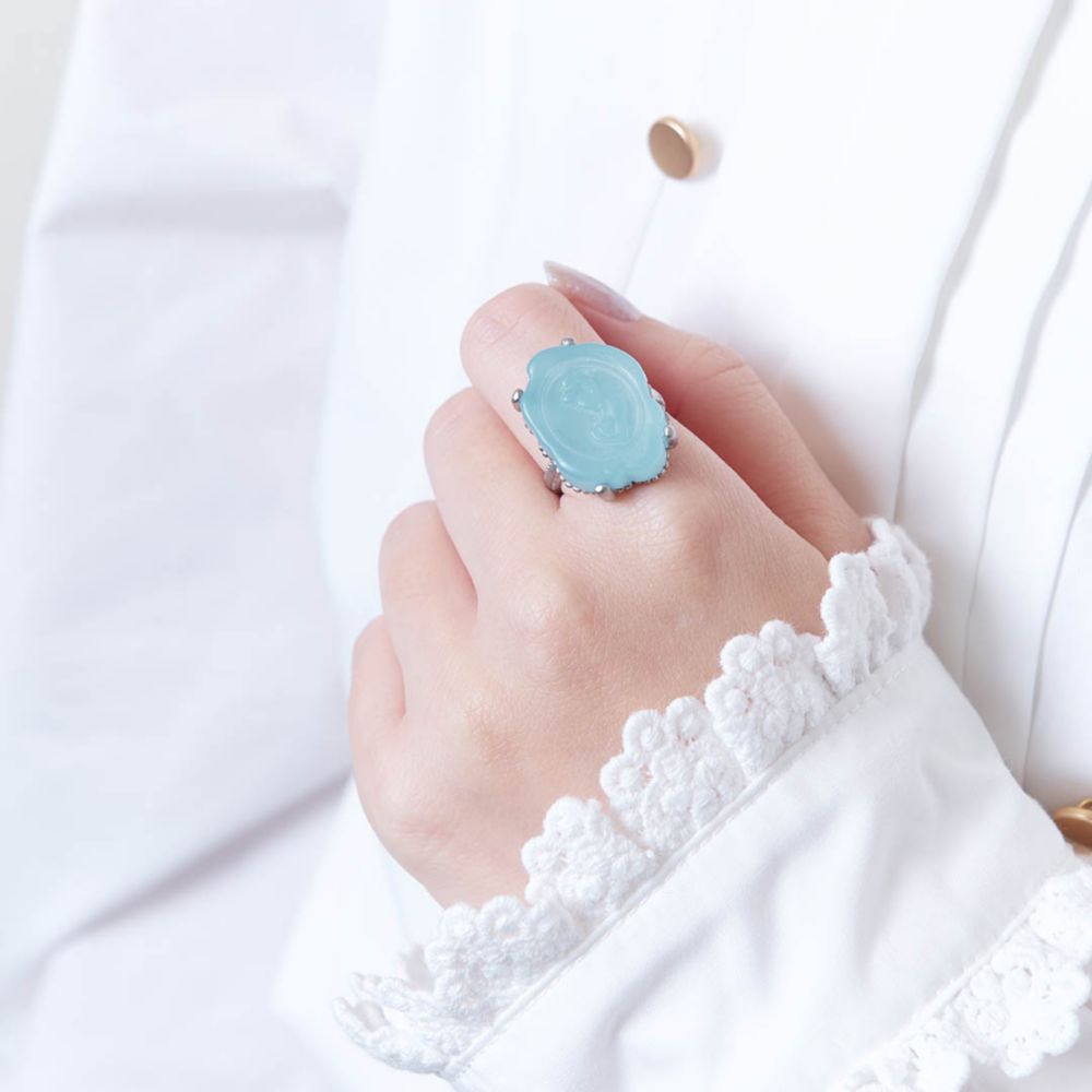 【キューポット】リング 13号　シンデレラ/カメオキャンディ