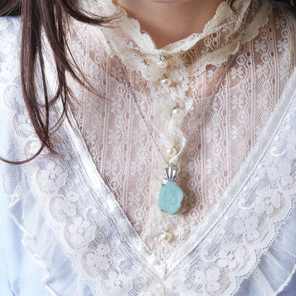 【キューポット】ネックレス　アリエル/カメオキャンディ