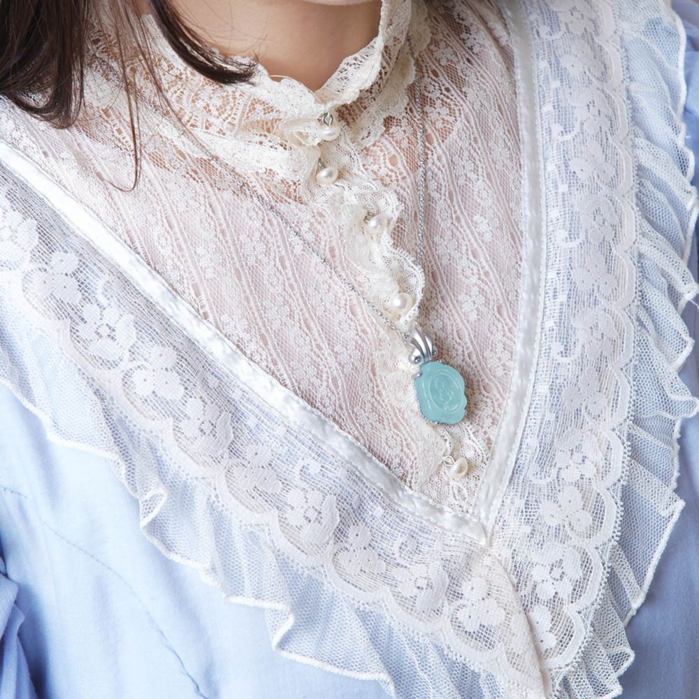 【キューポット】ネックレス　アリエル/カメオキャンディ