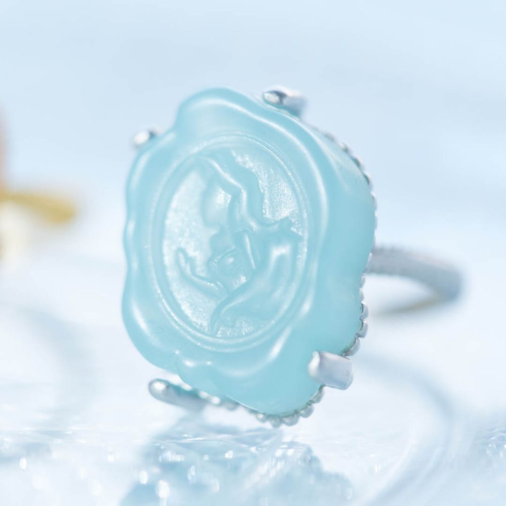 【キューポット】リング 9号　アリエル/カメオキャンディ