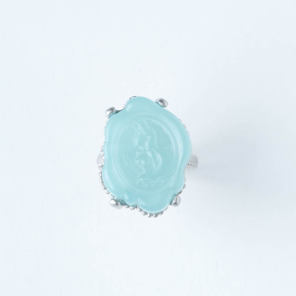 【キューポット】リング 11号　アリエル/カメオキャンディ