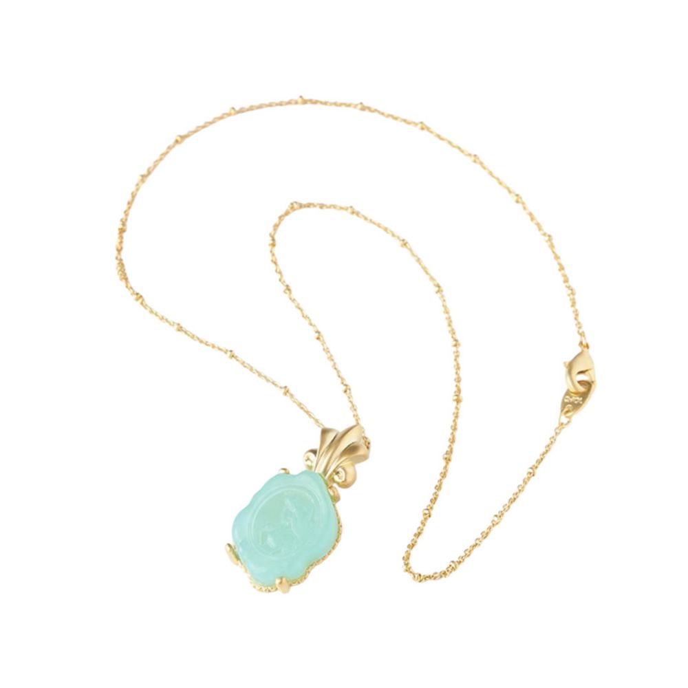 【キューポット】ネックレス　ジャスミン/カメオキャンディ