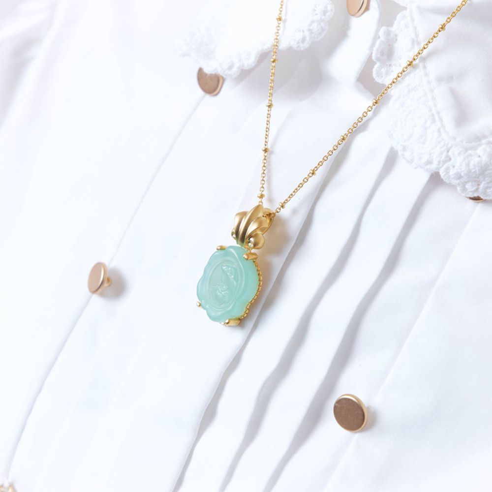 【キューポット】ネックレス　ジャスミン/カメオキャンディ