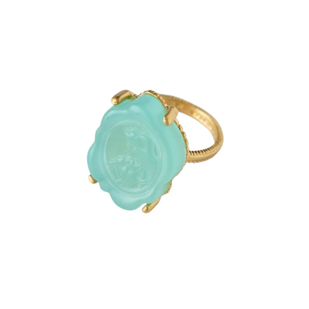 【キューポット】リング 13号　ジャスミン/カメオキャンディ