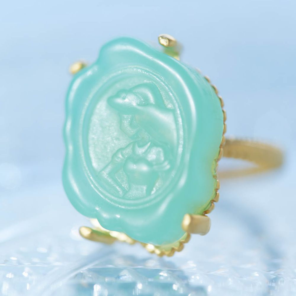 【キューポット】リング 13号　ジャスミン/カメオキャンディ