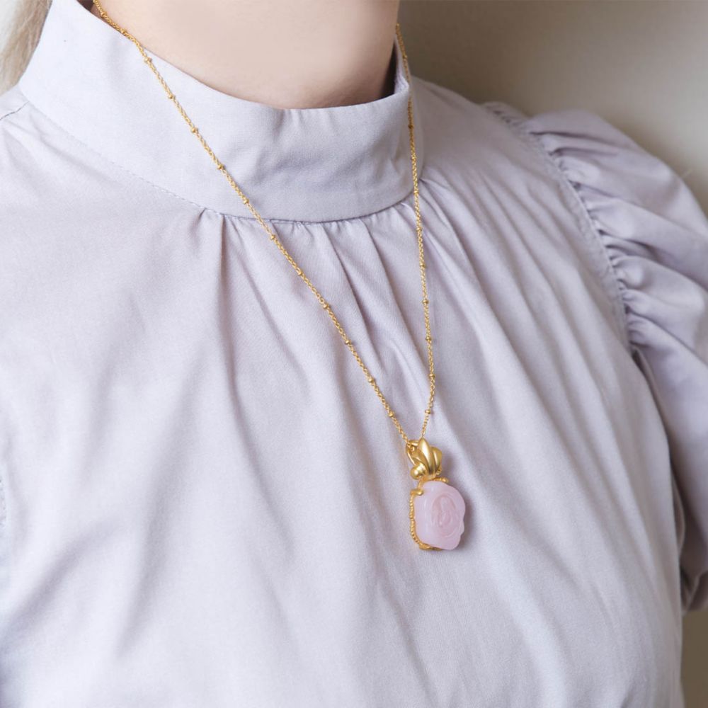 【キューポット】ネックレス　ラプンツェル/カメオキャンディ