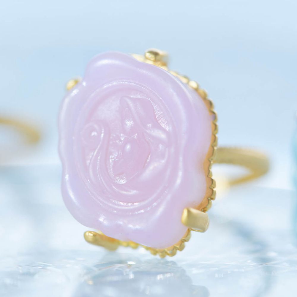 【キューポット】リング 9号　ラプンツェル/カメオキャンディ