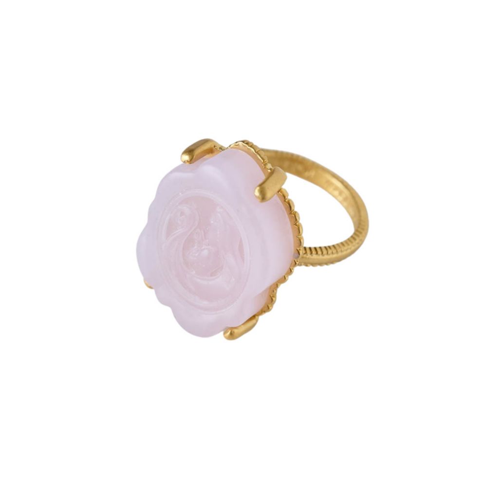 【キューポット】リング 13号　ラプンツェル/カメオキャンディ