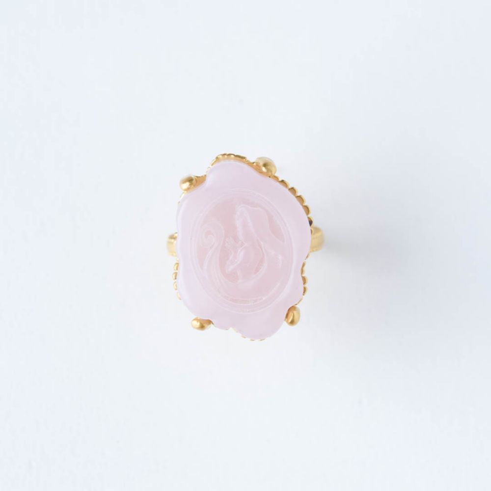 【キューポット】リング 13号　ラプンツェル/カメオキャンディ