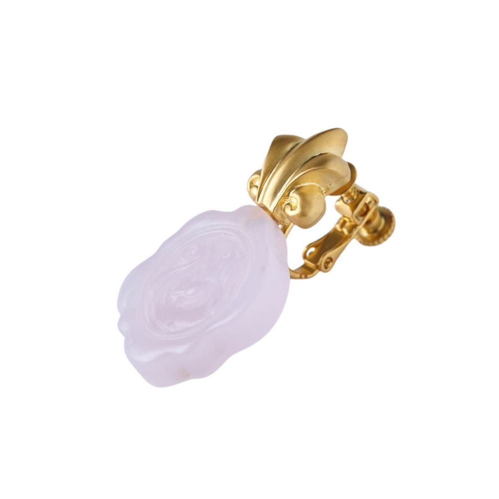 【キューポット】イヤリング　ラプンツェル/カメオキャンディ