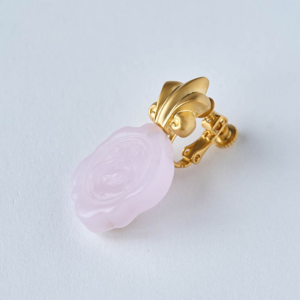 【キューポット】イヤリング　ラプンツェル/カメオキャンディ