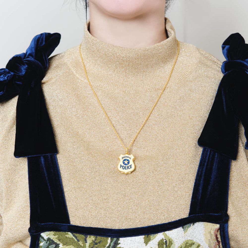 【キューポット】ネックレス　ズートピア　警察バッジ